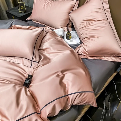 Elmsen Bettwäsche-Set aus ägyptischer Baumwolle, 600 Thread Count | Rosa