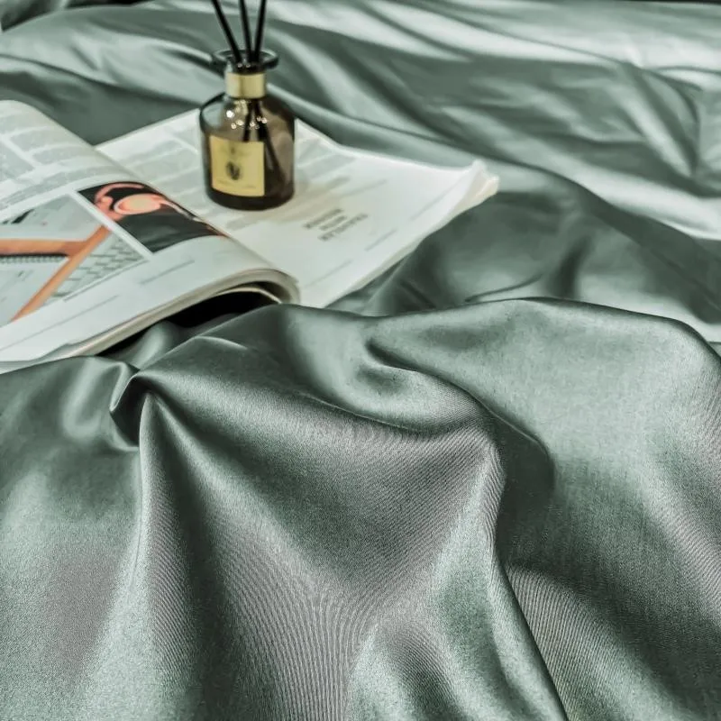 Bettwäsche-Set aus ägyptischer Baumwolle mit 600 Thread Count | Olivgrün