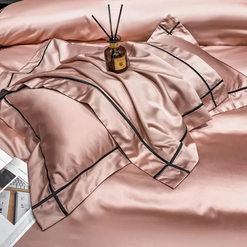 Elmsen Bettwäsche-Set aus ägyptischer Baumwolle, 600 Thread Count | Rosa