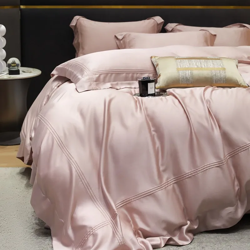 Sereno Bettwäsche aus Lyocell (600 TC) – Rosé