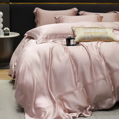 Sereno Bettwäsche aus Lyocell (600 TC) – Rosé